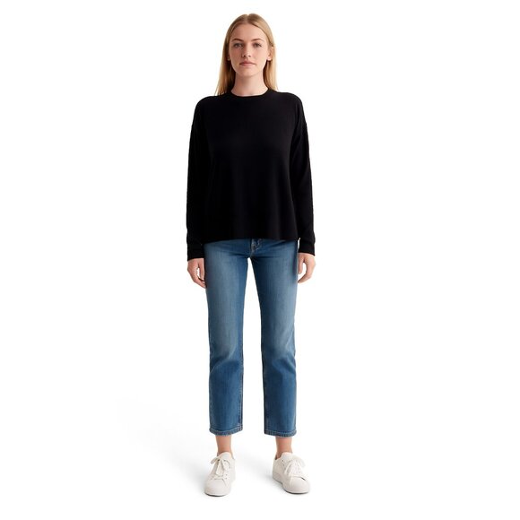 2/$30 Lucky Brand Cozy Crewneck Sweatshirt Black XXL #BAG2 - Picture 1 of 8